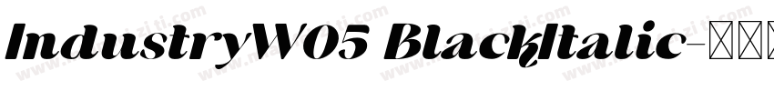 IndustryW05 BlackItalic字体转换